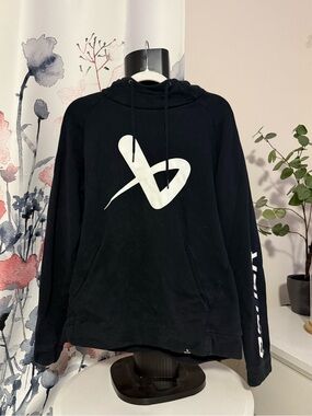 Bauer Black Hoodie with White Logo